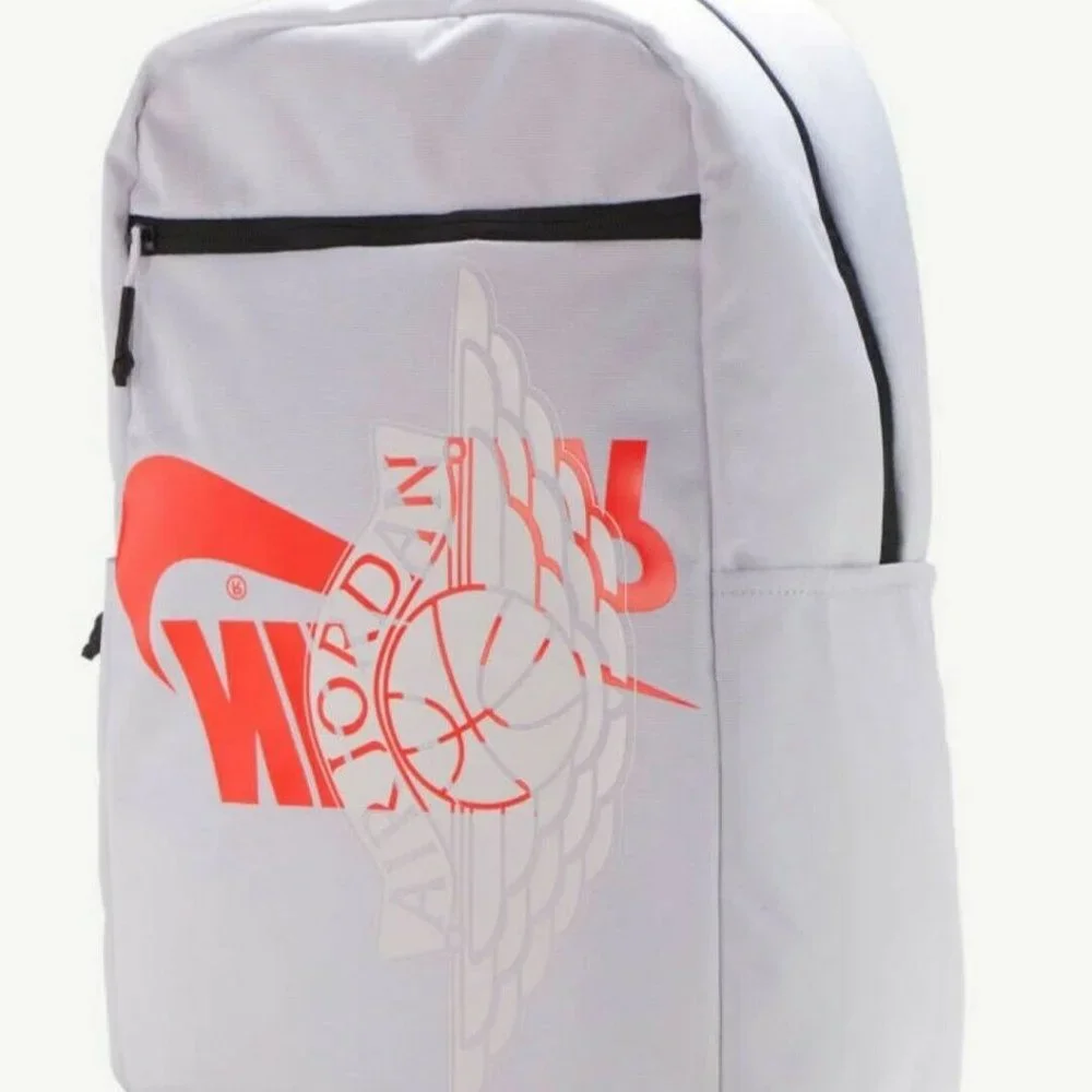 Nike Air Jordan Remix Backpack White 9A0167-001 Laptop Storage Inside New